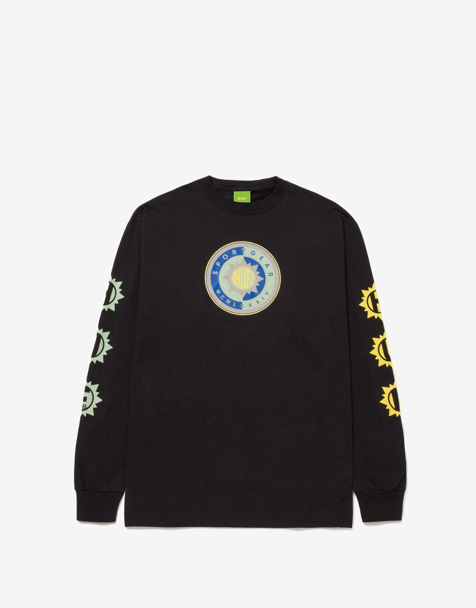 HUF Sun God LS T Shirt Black | The Chimp Store